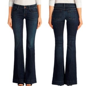 J Brand Love Story Dark Wash Dark Vintage Flare Leg Jeans 28